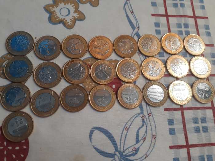 Moedas das olimpíadas a coleção completa