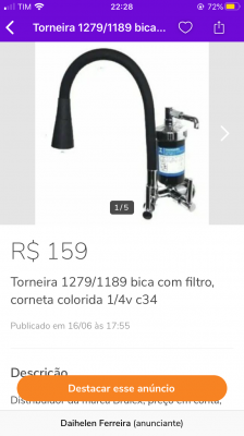 Torneiras diversas