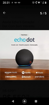 ECHO DOT ALEXA 4°GERACAO